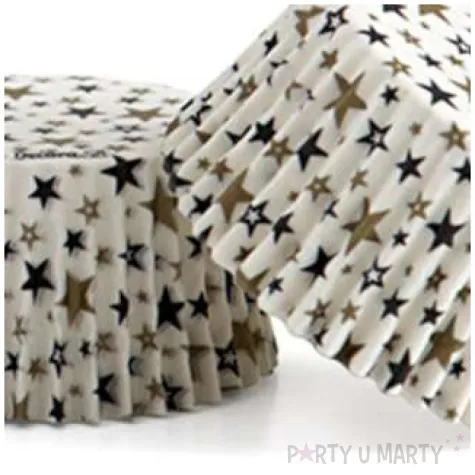 foremki na muffinki gwiazdki mix decora 36 szt