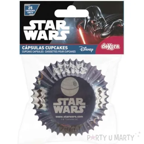 foremki na muffinki gwiezdne wojny darth vader czarne dekora 25 szt