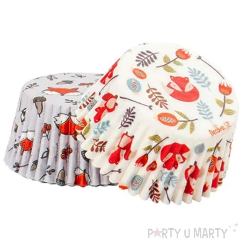 foremki na muffinki lisek rudzielec mix decora 36 szt