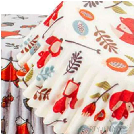 foremki na muffinki lisek rudzielec mix decora 36 szt