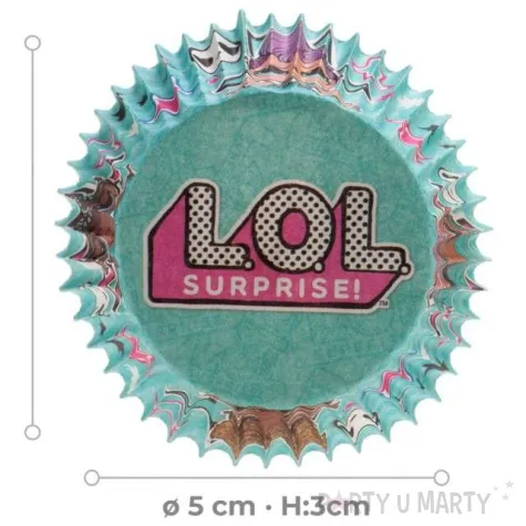 foremki na muffinki lol suprise dekora 25 szt