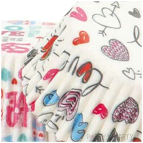 foremki na muffinki love i serce mix decora 36 szt