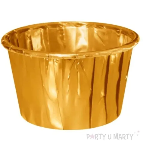 foremki na muffinki metaliczne zlote partypal 20 szt