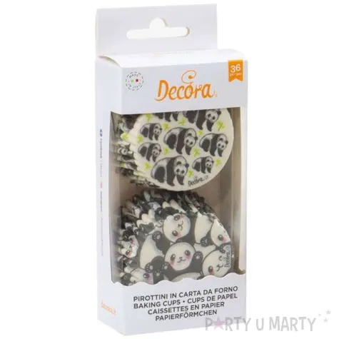 foremki na muffinki mis panda mix decora 36 szt