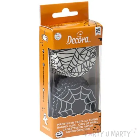 foremki na muffinki pajaki i pajeczyny mix decora 36 szt