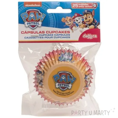 foremki na muffinki paw patrol dekora 25 szt