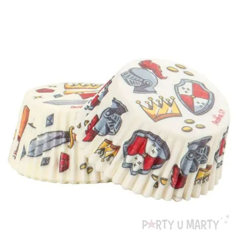 foremki na muffinki rycerskie symbole mix decora 36 szt