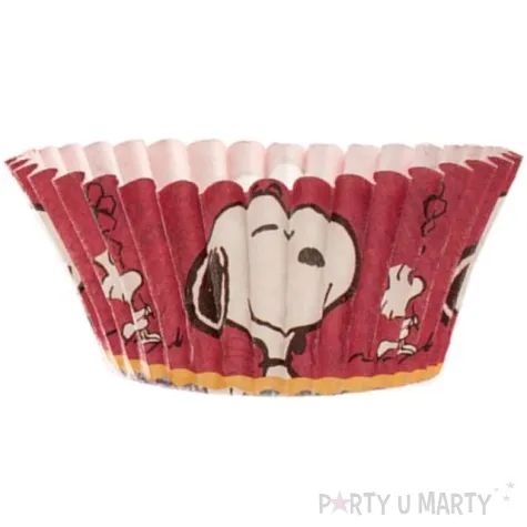 foremki na muffinki snoopy dekora czerwone 50 szt