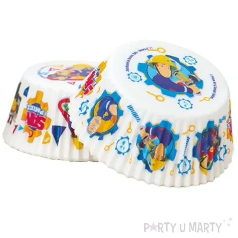 foremki na muffinki strazak sam i odznaka mix decora 36 szt