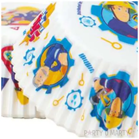 foremki na muffinki strazak sam i odznaka mix decora 36 szt