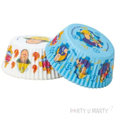 foremki na muffinki strazak sam i ogien mix decora 36 szt