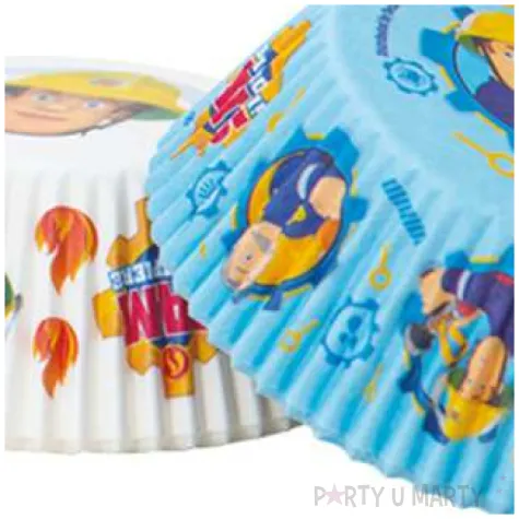 foremki na muffinki strazak sam i ogien mix decora 36 szt