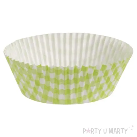 foremki na muffinki zielone w kratke demmler 60 szt