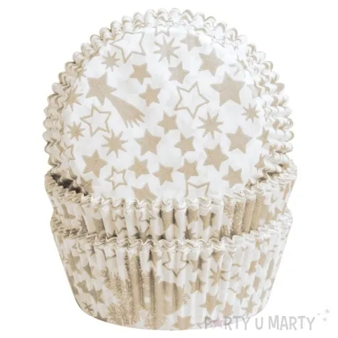 foremki na muffinki zlote gwiazdki demmler 60 szt