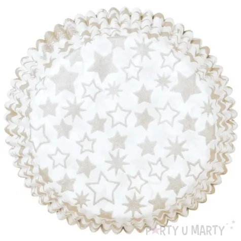 foremki na muffinki zlote gwiazdki demmler 60 szt