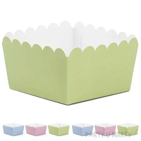 foremki na slodycze kwadrat pastelove 6 szt