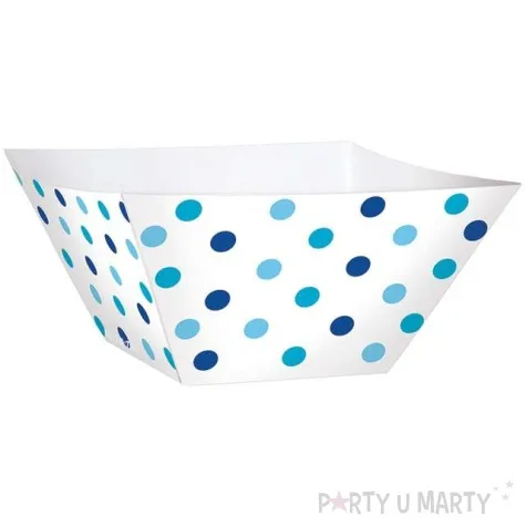 foremki na slodycze snack bowls dots blue 24 szt
