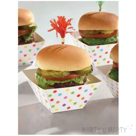 foremki na slodycze snack bowls dots rainbow 24 szt