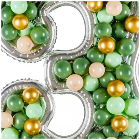 forma na balony cyfra 3 srebrny partydeco 53 dgt