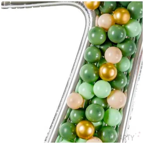 forma na balony cyfra 7 srebrny partydeco 53 dgt
