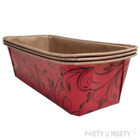 formy do ciasta green for tomorrow czerwony ravi 20x10 cm 3 szt