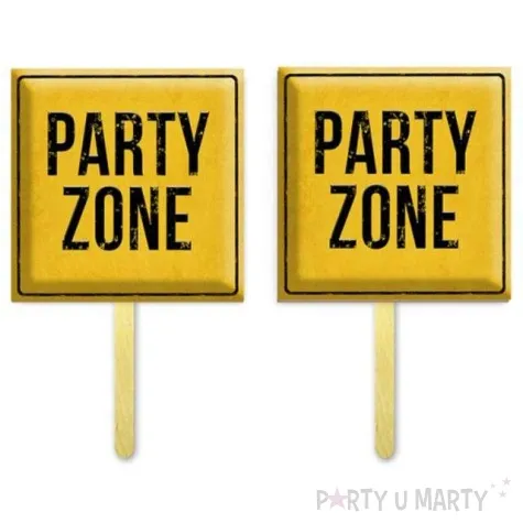 fotogadzet party zone dekoracjepolska 12 x 12 cm 2 szt