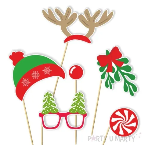 fotogadzet patyczki boze narodzenie renifer i jemiola 6 szt