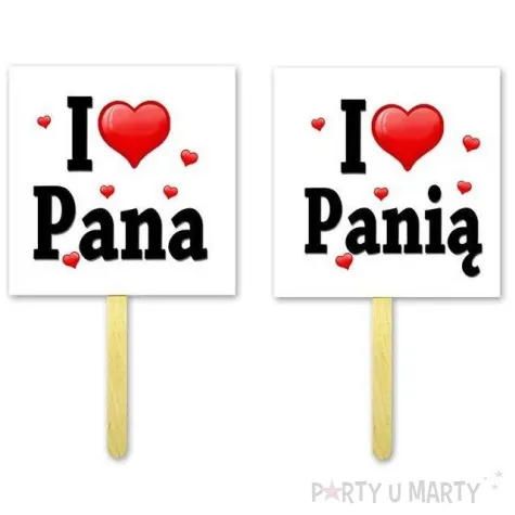 fotogadzet patyczki i love pana pania 2 szt