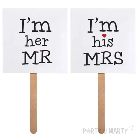 fotogadzet patyczki im his mrs im her mr 2 szt