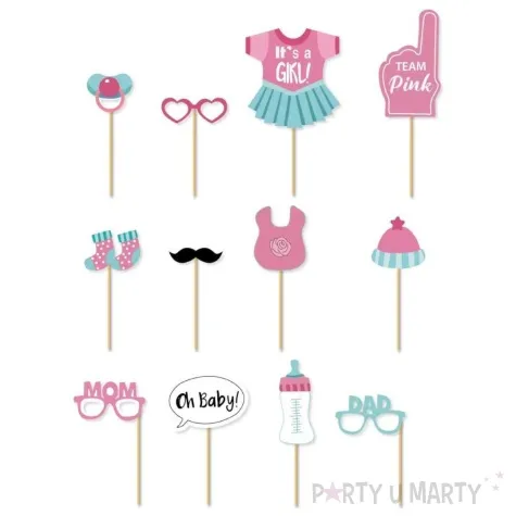fotogadzet patyczki its a girl rozowy niebieski jix 12 szt