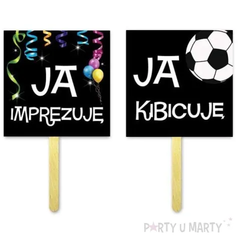 fotogadzet patyczki ja imprezuje ja kibicuje 2 szt