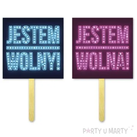 fotogadzet patyczki jestem wolny jestem wolna 2 szt