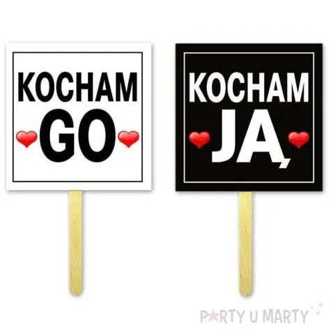 fotogadzet patyczki kocham go kocham ja 2 szt