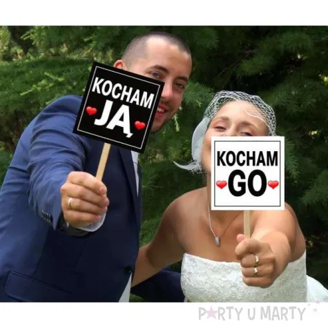 fotogadzet patyczki kocham go kocham ja 2 szt
