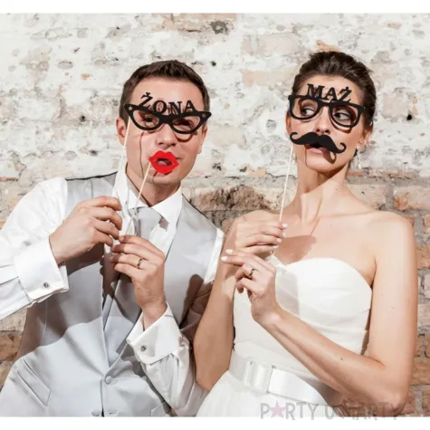 fotogadzet patyczki maz zona okulary 4 szt