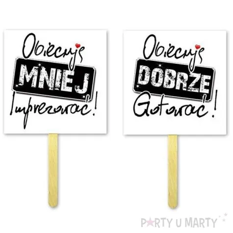 fotogadzet patyczki obiecuje mniej imprezowac dobrze gotowac 2 szt