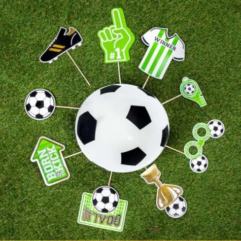 fotogadzet patyczki pilka nozna partypal 9 szt