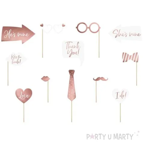fotogadzet patyczki slub 1 mix partydeco 12 szt