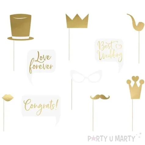 fotogadzet patyczki slub 3 partydeco 10 szt
