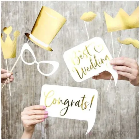 fotogadzet patyczki slub 3 partydeco 10 szt