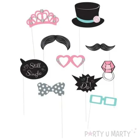 fotogadzet patyczki slubne rekwizyty unique 10 szt