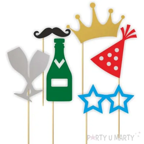 fotogadzet patyczki szampanski nowy rok mix 6 szt