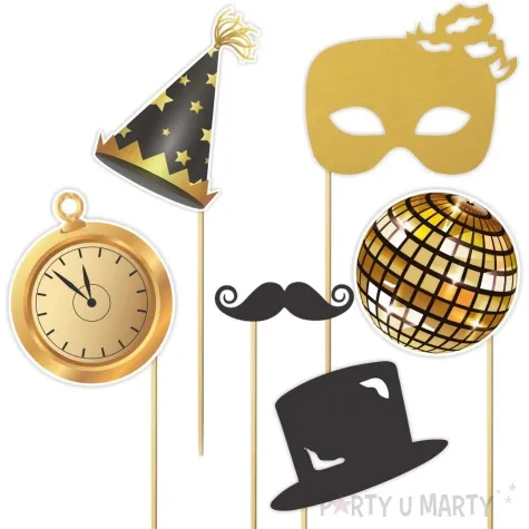 fotogadzet patyczki szampanski nowy rok w meloniku 6 szt