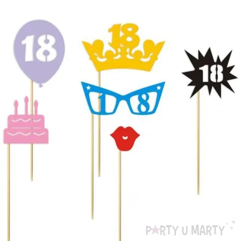 fotogadzet patyczki urodziny 18 ona 6 szt