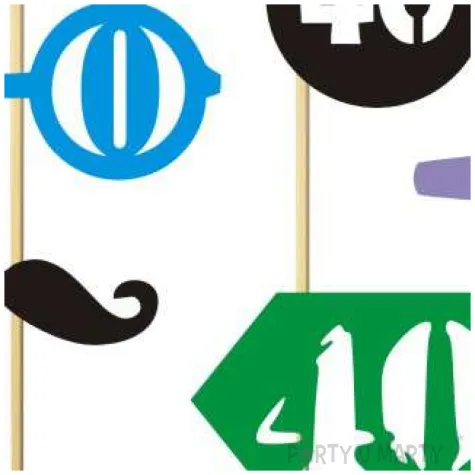 fotogadzet patyczki urodziny 40 on 6 szt