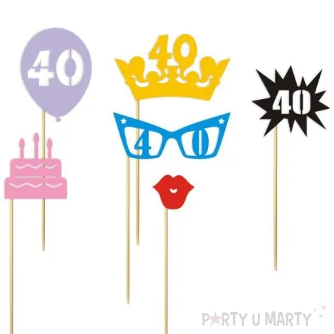 fotogadzet patyczki urodziny 40 ona 6 szt
