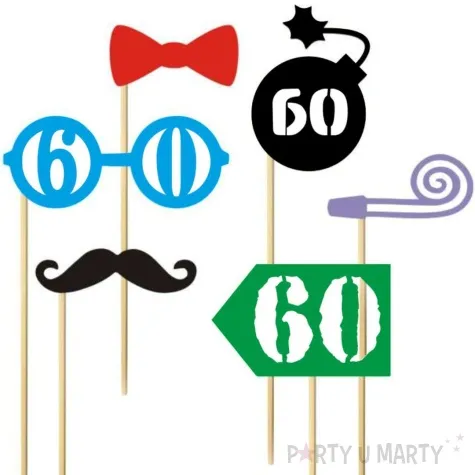 fotogadzet patyczki urodziny 60 on 6 szt