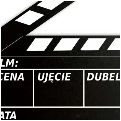 fotogadzet rekwizyt do fotobudki hollywood klaps filmowy rezysera 23 5 x 14 5 cm