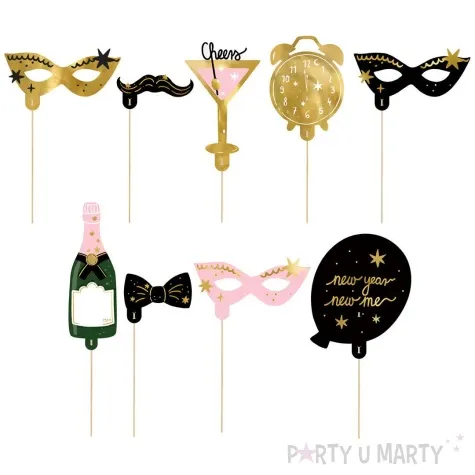 fotogadzety patyczki happy new year sylwester partydeco 9 szt