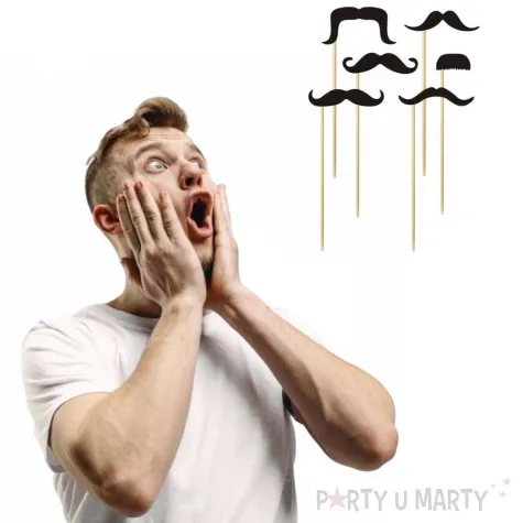 fotogadzety patyczki movember wasy mix 2 6 szt
